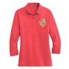 Ladies 3/4 Sleeve Meridian Cotton Blend Polo Thumbnail