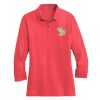 Ladies 3/4 Sleeve Meridian Cotton Blend Polo Thumbnail