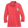 Ladies 3/4 Sleeve Meridian Cotton Blend Polo Thumbnail