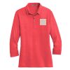 Ladies 3/4 Sleeve Meridian Cotton Blend Polo Thumbnail