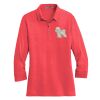 Ladies 3/4 Sleeve Meridian Cotton Blend Polo Thumbnail