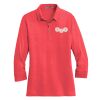 Ladies 3/4 Sleeve Meridian Cotton Blend Polo Thumbnail