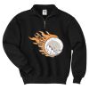 Super Sweats ® NuBlend ® 1/4 Zip Sweatshirt with Cadet Collar Thumbnail