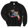 Super Sweats ® NuBlend ® 1/4 Zip Sweatshirt with Cadet Collar Thumbnail