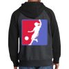 Raglan Colorblock Full Zip Hooded Fleece Jacket Thumbnail