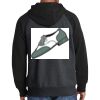 Raglan Colorblock Full Zip Hooded Fleece Jacket Thumbnail