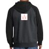 Raglan Colorblock Full Zip Hooded Fleece Jacket Thumbnail