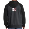 Raglan Colorblock Full Zip Hooded Fleece Jacket Thumbnail