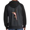 Raglan Colorblock Full Zip Hooded Fleece Jacket Thumbnail