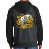 Raglan Colorblock Full Zip Hooded Fleece Jacket Thumbnail