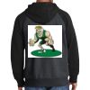 Raglan Colorblock Full Zip Hooded Fleece Jacket Thumbnail