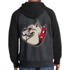 Raglan Colorblock Full Zip Hooded Fleece Jacket Thumbnail