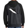 Raglan Colorblock Full Zip Hooded Fleece Jacket Thumbnail