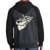 Raglan Colorblock Full Zip Hooded Fleece Jacket Thumbnail