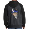 Raglan Colorblock Full Zip Hooded Fleece Jacket Thumbnail