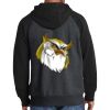 Raglan Colorblock Full Zip Hooded Fleece Jacket Thumbnail