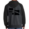 Raglan Colorblock Full Zip Hooded Fleece Jacket Thumbnail