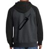 Raglan Colorblock Full Zip Hooded Fleece Jacket Thumbnail