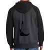 Raglan Colorblock Full Zip Hooded Fleece Jacket Thumbnail