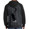 Raglan Colorblock Full Zip Hooded Fleece Jacket Thumbnail