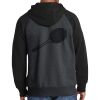 Raglan Colorblock Full Zip Hooded Fleece Jacket Thumbnail