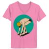 Ladies ComfortSoft ® V Neck Tee Thumbnail