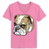 Ladies ComfortSoft ® V Neck Tee Thumbnail