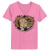 Ladies ComfortSoft ® V Neck Tee Thumbnail