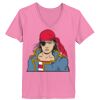 Ladies ComfortSoft ® V Neck Tee Thumbnail