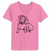 Ladies ComfortSoft ® V Neck Tee Thumbnail