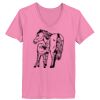 Ladies ComfortSoft ® V Neck Tee Thumbnail