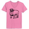 Ladies ComfortSoft ® V Neck Tee Thumbnail