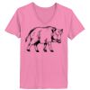 Ladies ComfortSoft ® V Neck Tee Thumbnail