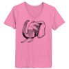 Ladies ComfortSoft ® V Neck Tee Thumbnail