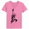 Ladies ComfortSoft ® V Neck Tee Thumbnail