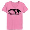 Ladies ComfortSoft ® V Neck Tee Thumbnail