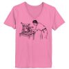 Ladies ComfortSoft ® V Neck Tee Thumbnail