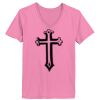 Ladies ComfortSoft ® V Neck Tee Thumbnail