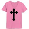 Ladies ComfortSoft ® V Neck Tee Thumbnail