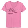 Ladies ComfortSoft ® V Neck Tee Thumbnail