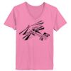 Ladies ComfortSoft ® V Neck Tee Thumbnail