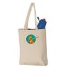 11L Canvas Tote with Contrast-Color Handles Thumbnail