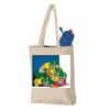 11L Canvas Tote with Contrast-Color Handles Thumbnail