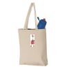 11L Canvas Tote with Contrast-Color Handles Thumbnail