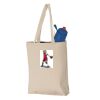 11L Canvas Tote with Contrast-Color Handles Thumbnail