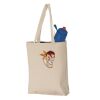 11L Canvas Tote with Contrast-Color Handles Thumbnail