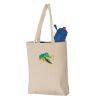 11L Canvas Tote with Contrast-Color Handles Thumbnail