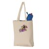 11L Canvas Tote with Contrast-Color Handles Thumbnail