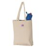 11L Canvas Tote with Contrast-Color Handles Thumbnail
